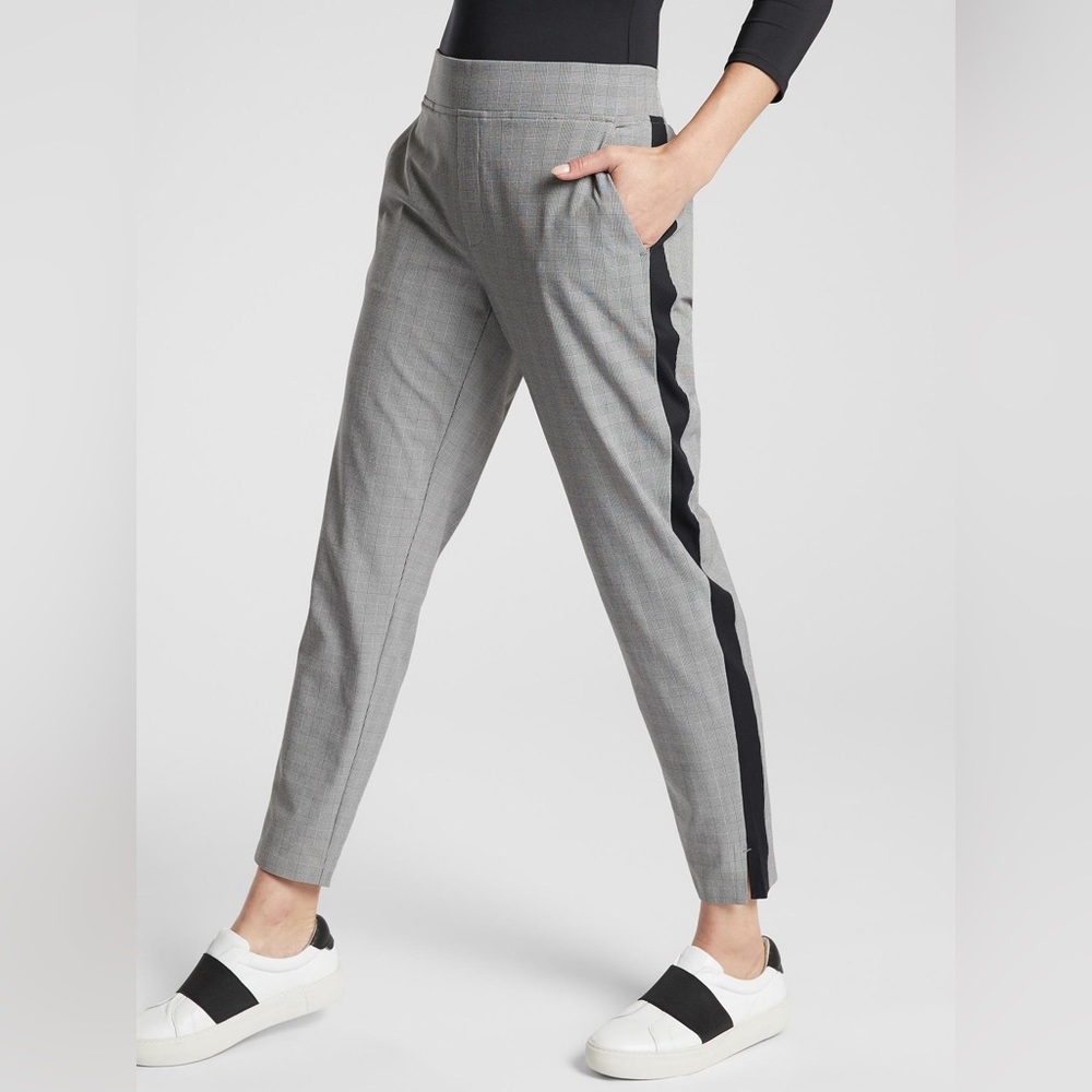 ATHLETA Brooklyn Plaid Ankle Pant